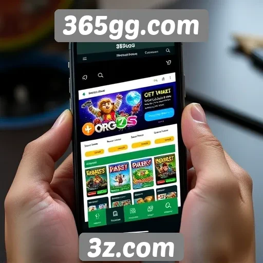 Experiência do usuário no 365gg em dispositivos móveis