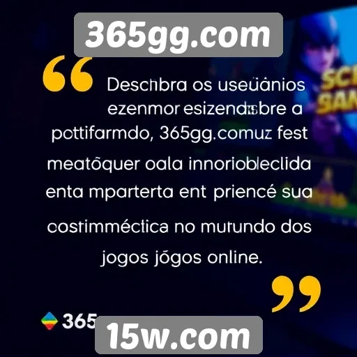 Feedback dos usuários sobre a plataforma 365gg